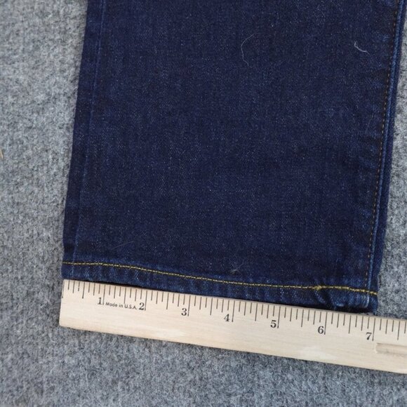 Gap Cone Oak Selvedge Jeans 32 x 33 Blue Slim Cotton Blend Straight Oldstock NEW - Picture 4 of 12